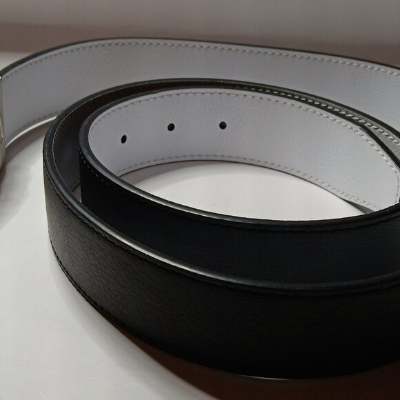 NIKE MENS REVERSIBLE GOLF BELT -BLACK /WHITE - SIZE 42 - Picture 2 of 3